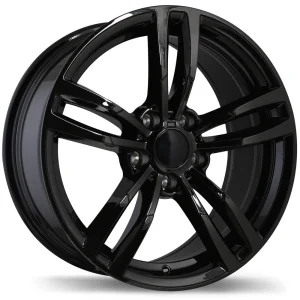 Replika – R163A – Black – 17″x8″ 35mm – All weather Wheels – R163A-1780-12BN+35C726
